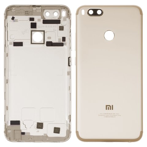 Задняя панель корпуса для Xiaomi Mi 5X, Mi A1, золотистая, MDG2, MDI2, MDE2