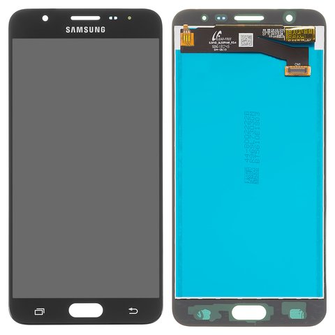Дисплей для Samsung G610 Galaxy J7 Prime, SM G610 Galaxy On Nxt, чорний, без рамки, Оригінал переклеєне скло 