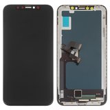 Дисплей для iPhone X, чорний, з рамкою, Copy, tianma (TFT)