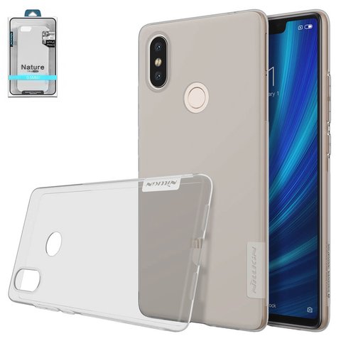 Чохол Nillkin Nature TPU Case для Xiaomi Mi 8 SE 5.88", сірий, прозорий, Ultra Slim, силікон, M1805E2A, #6902048160019