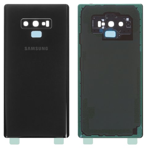 Задня панель корпуса для Samsung N960 Galaxy Note 9, чорна, повна, із склом камери, Original PRC , midnight black