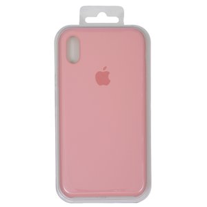 Чехол для iPhone X, iPhone XS, розовый, Original Soft Case, силикон, pink 12 