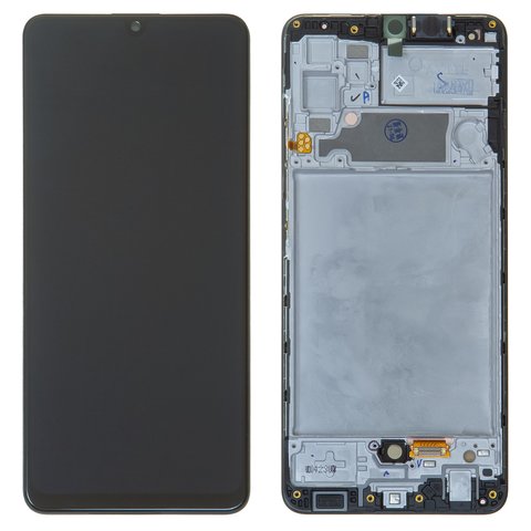 Дисплей для Samsung A325 Galaxy A32, черный, с рамкой, Original, сервисная упаковка, original glass, #GH82 25579A GH82 25566A