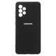 Чохол для Samsung A525 Galaxy A52, чорний, Original Soft Case, силікон, black (18) full side