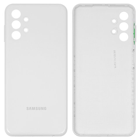 Задня панель корпуса для Samsung A135 Galaxy A13, біла, з боковою кнопкою