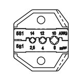 Матрица для кримпера Pro'sKit CP-5S1D для Solar-конекторов MC 3