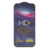 Защитное стекло HD+ для Apple iPhone 15 Pro, 0,33 мм 9H, совместимо с чехлом, Full Glue, черный