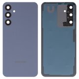 Задня панель корпуса для Samsung A256 Galaxy A25, блакитна, із склом камери, optimistic blue