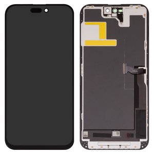 Дисплей для iPhone 14 Pro Max, черный, с рамкой, Copy, TFT , JK