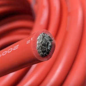 Провід в силіконовій ізоляції 0AWG, 95 мм², 1 м, червоний, UL3135