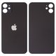 Задняя панель корпуса для iPhone 11, черная, не нужно снимать стекло камеры, Original (PRC), big hole