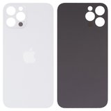Задняя панель корпуса для iPhone 12 Pro, серебристая, белая, не нужно снимать стекло камеры, Original (PRC), big hole, silver