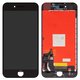 Дисплей для iPhone 7, черный, с рамкой, Оригинал (переклеено стекло), Уцінка. не працює 3D Touch.