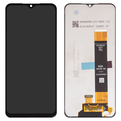 Дисплей для Samsung A135 Galaxy A13, A137 Galaxy A13, A236B Galaxy A23 5G, M135 Galaxy M13, M236B Galaxy M23, M336B Galaxy M33, чорний, без рамки, High Copy, SM M236B V04