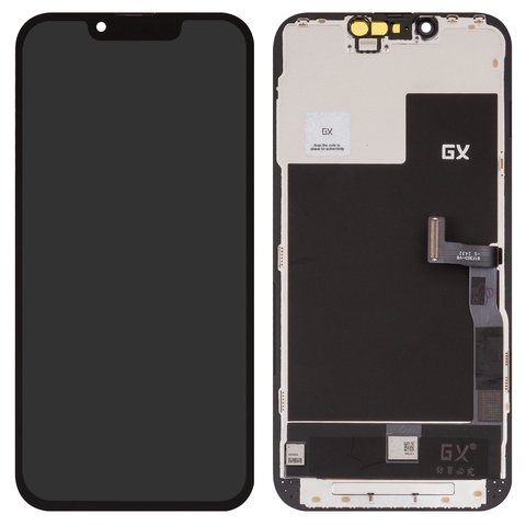 Дисплей для iPhone 13 Pro, черный, с рамкой, High Copy, без микросхемы, OLED , GX OEM Hard, type 2