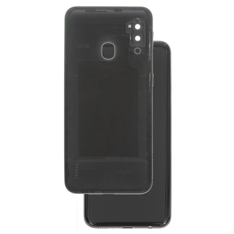 Housing Back Cover compatible with Samsung A202F DS Galaxy A20e, black 