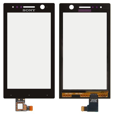 Touchscreen compatible with Sony ST25i Xperia U, black 