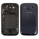 Housing compatible with Samsung I9082 Galaxy Grand Duos, (dark blue)
