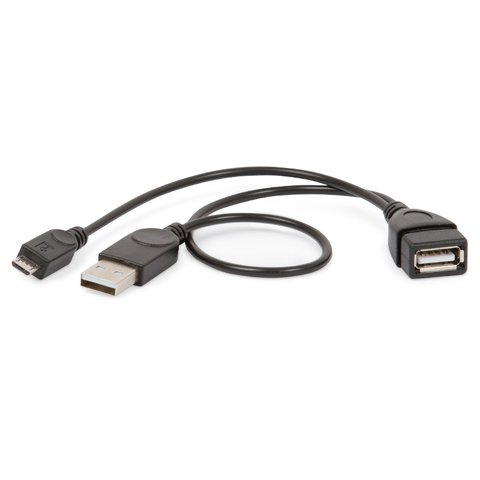 Кабель micro USB OTG, питание USB, 2 в 1, тип 2
