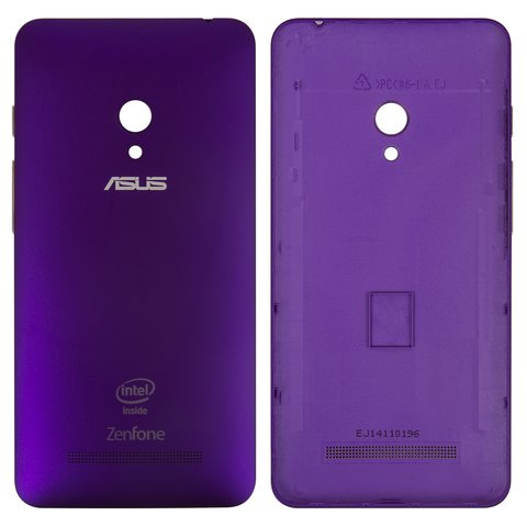Задняя панель корпуса для Asus ZenFone 5 A501CG , фиолетовая, с боковыми кнопками