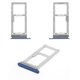 SIM Card Holder compatible with Samsung G965F Galaxy S9 Plus, (dark blue, with MMC holder, dual SIM)