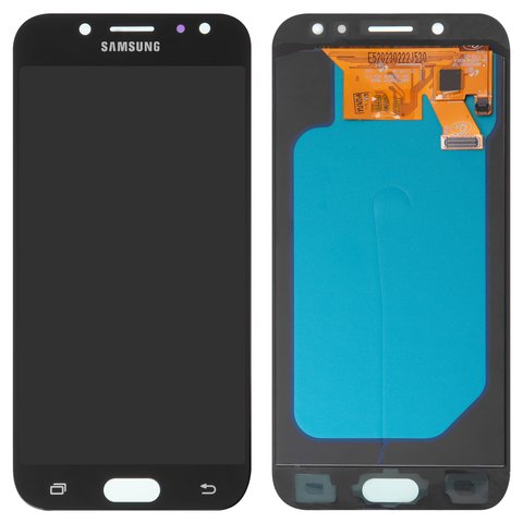 Pantalla LCD puede usarse con Samsung J530 Galaxy J5 2017 , negro, sin marco, High Copy, con borde ancho, OLED 