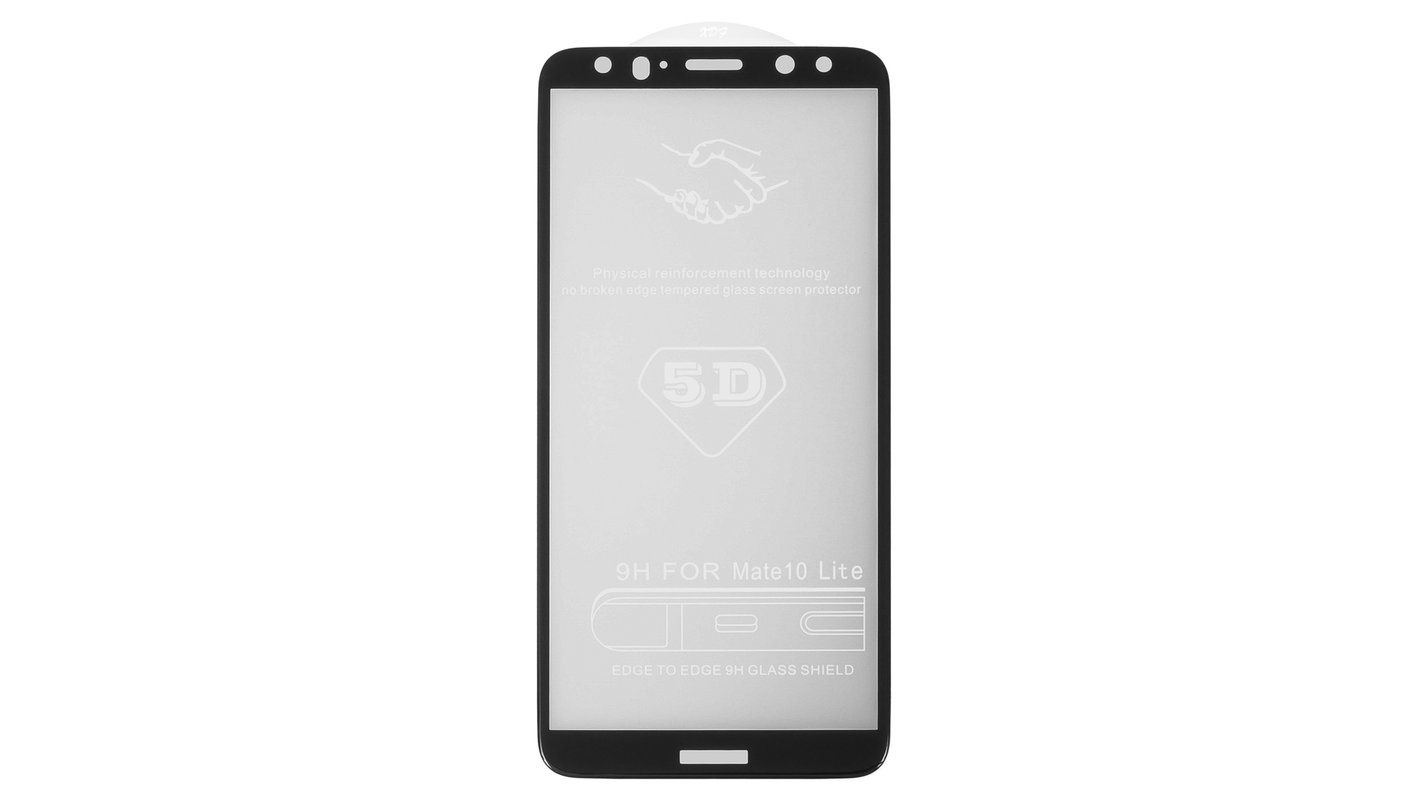 potlood Het pad Kent Tempered Glass Screen Protector All Spares compatible with Huawei Mate 10  Lite, (5D Full Glue, black, the layer of glue is applied to the entire  surface of the glass) - All Spares