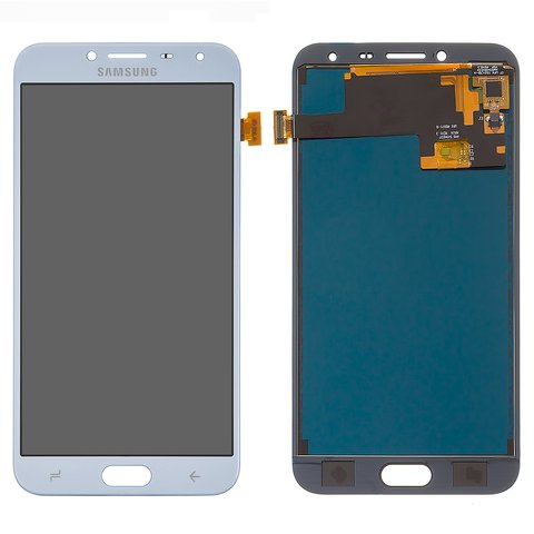 Pantalla LCD puede usarse con Samsung J400 Galaxy J4 2018 , azul claro, con ajuste de brillo, Best copy, sin marco, Copy, TFT , lavenda