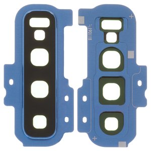 Camera Lens compatible with Samsung G975 Galaxy S10 Plus, blue, with frames, smoke blue 