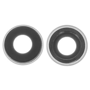 Camera Lens compatible with iPhone XR, white, with frames 