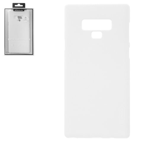 Funda Nillkin Super Frosted Shield puede usarse con Samsung N960 Galaxy Note 9, blanco, mate, con soporte, plástico, #6902048160835