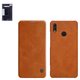 Case Nillkin Qin leather case compatible with Huawei Honor Note 10, (brown, flip, PU leather, plastic) #6902048162389
