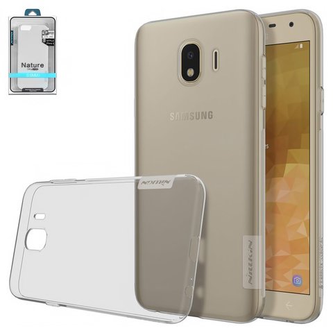 Case Nillkin Nature TPU Case compatible with Samsung J400 Galaxy J4 2018 , gray, Ultra Slim, transparent, silicone  #6902048159976