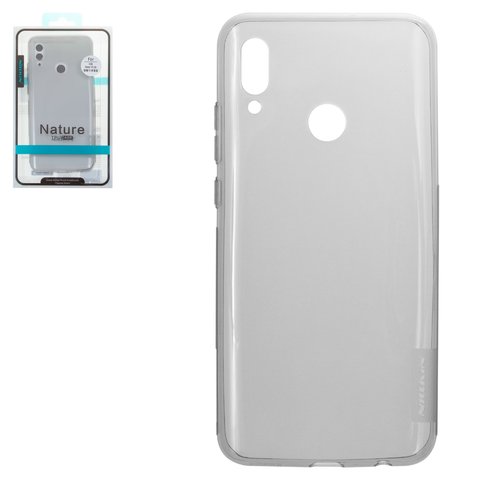 Funda Nillkin Nature TPU Case puede usarse con Huawei Honor 10 Lite, gris, Ultra Slim, transparente, silicona, #6902048169302