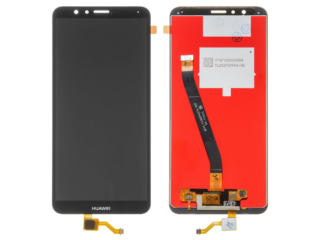 Дисплей для Huawei Honor 7X, черный, класс B, логотип Huawei, без рамки,  High Copy, BND-L21 - All Spares