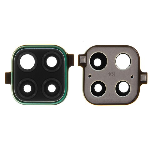 Camera Lens compatible with Huawei P40 Lite, green, with frames 