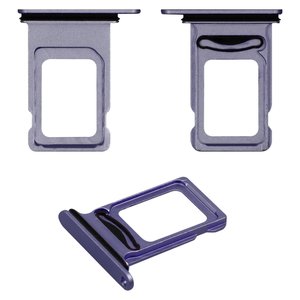 Sujetador de tarjeta SIM puede usarse con iPhone 11, morado, double SIM