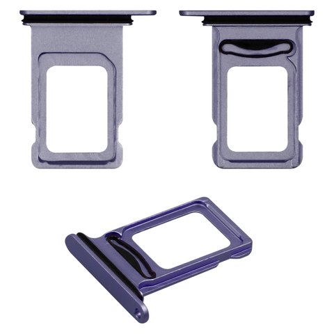 SIM Card Holder compatible with iPhone 11, purple, double SIM 
