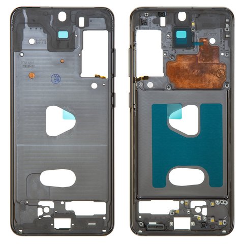 Housing Middle Part compatible with Samsung G980 Galaxy S20, G981 Galaxy S20 5G, gray, LCD binding frame, cosmic grey 
