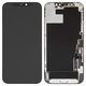 LCD compatible with iPhone 12, iPhone 12 Pro, (black, with frame, change glass, with camera and proximity sensor plastics)