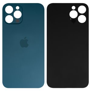Panel trasero de carcasa puede usarse con iPhone 12 Pro Max, azul, no es necesario desmontar la cámara, big hole