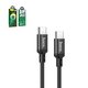 Cable USB Hoco X14, 2xUSB tipo-C, 100 cm, 60 W, negro, #6931474752215