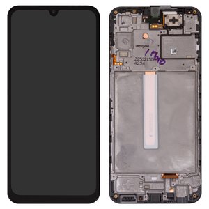 Pantalla LCD puede usarse con Samsung A256 Galaxy A25, negro, con marco, original vidrio reemplazado 