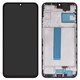 Pantalla LCD puede usarse con Samsung A256 Galaxy A25, negro, con marco, High Copy, original LCD size, (OLED)