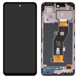 LCD compatible with Infinix Smart 8 Plus (X6526), (black, with frame, High Copy, FPC6615)