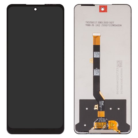Pantalla LCD puede usarse con Infinix Zero 5G X6815 , negro, sin marco, High Copy, 1540415310 TXDI680EBQPX 84