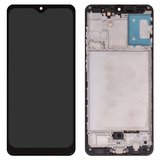 Pantalla LCD puede usarse con Samsung A315 Galaxy A31, negro, con marco, Copy, (TFT)