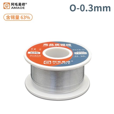 Solder Amaoe 6337 O, Sn 63% , Pb 37%, 0.3 mm, 50 g 