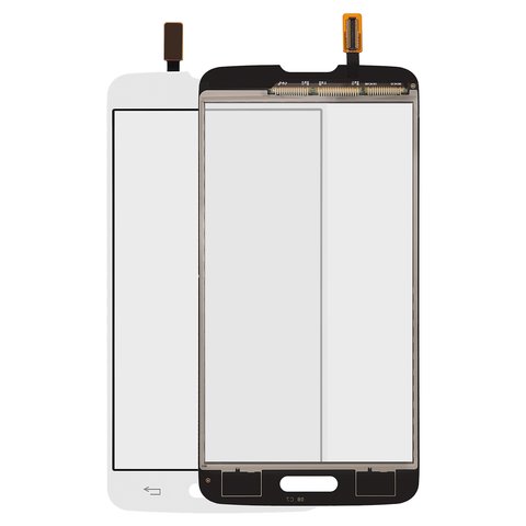 Touchscreen compatible with LG D405 Optimus L90, D415 Optimus L90, white 