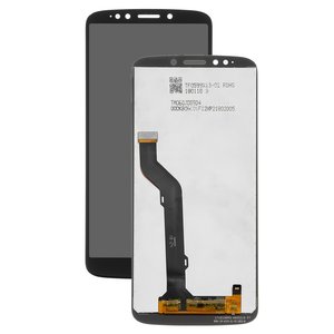 LCD compatible with Motorola XT1924 Moto E5 Plus, black, without frame, High Copy 